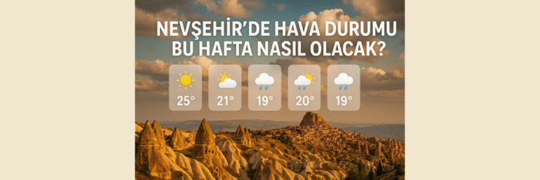 Nevşehir Haftalık Hava Tahmini